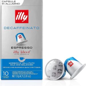 illy Caffè Tostato DECAFFEINATO in Capsule Compatibili - 10 confezioni da 10 capsule (100 capsule)