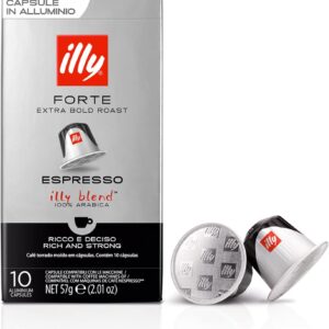 illy Caffè Tostato FORTE in Capsule Compatibili - 10 confezioni da 10 capsule (100 capsule)