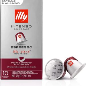 illy Caffè Tostato INTENSO in Capsule Compatibili - 10 confezioni da 10 capsule (100 capsule)