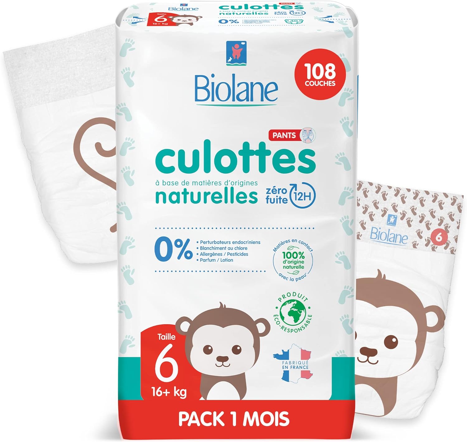 BIOLANE – Couches culottes – Taille 6 (16+ kg) - WOXO MART