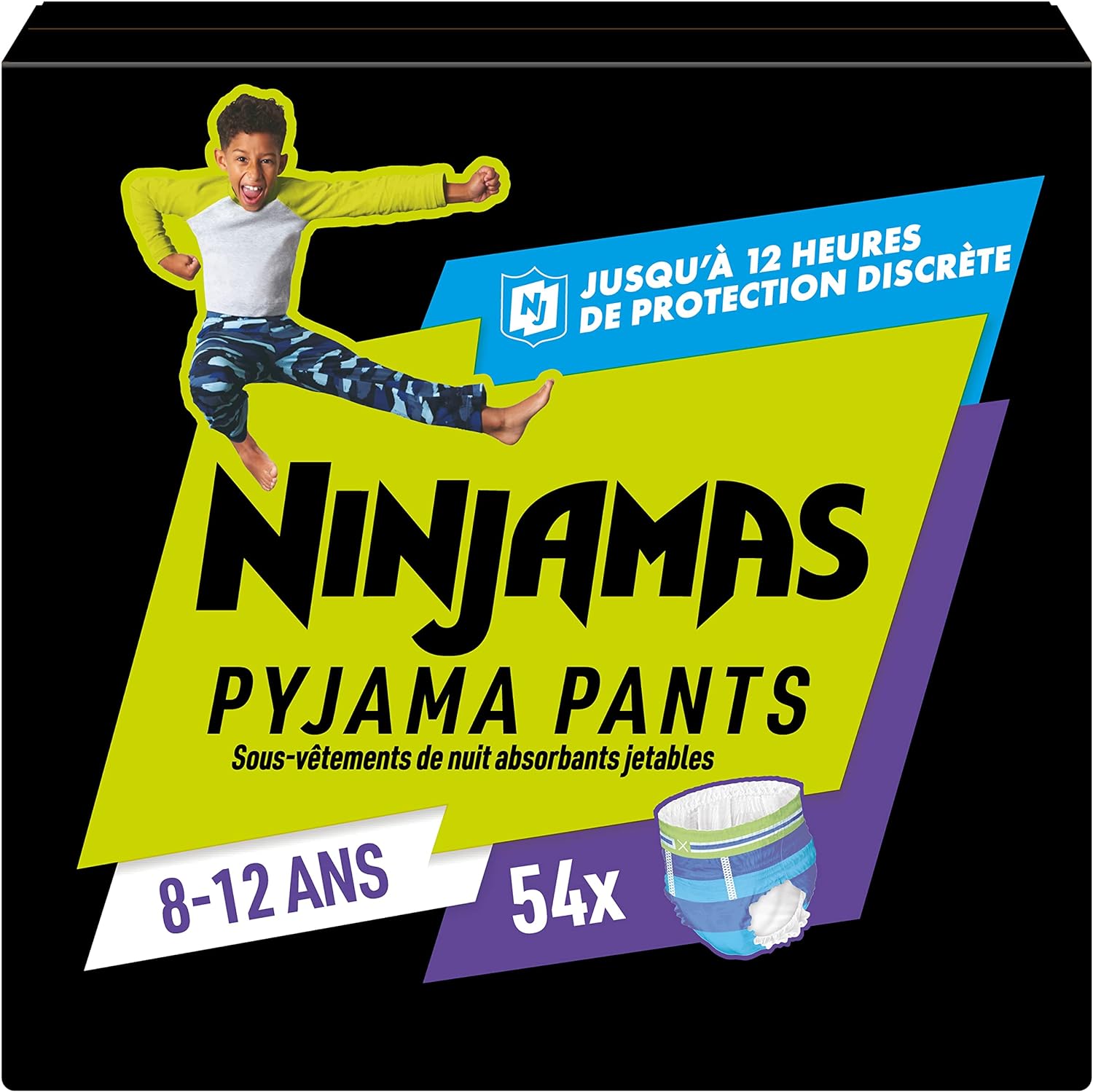 Pampers Ninjamas Taille 8 à 12 ans (27 – 43kg) - WOXO MART